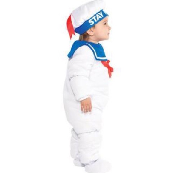 Infant Ghostbusters Stay Puft Marshmallow Man Classic Costume 3-6months NEW - Picture 3 of 6